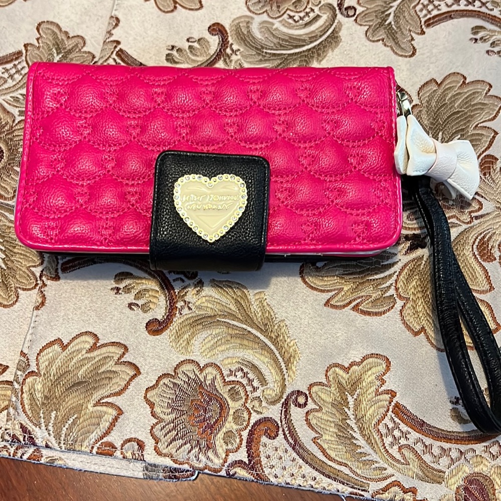 Betsey Johnson Pink/Black Wallet